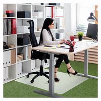 Floortex - Cleartex Rectangular with Fold Polypropylene Chair Mat for Carpets 36 x 48 inches - White - Alternate Views