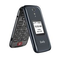 Lively® - Jitterbug Flip2 Cell Phone for Seniors - Gray - Alternate Views