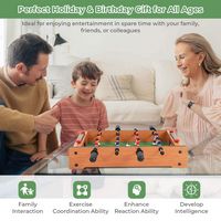 Costway - 20'' Foosball Table Competition Game Soccer Arcade Sized Football Sports Indoor - Multi... - Alternate Views