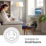 LG - 5,000 BTU Window Air Conditioner - White - Alternate Views