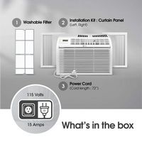 LG - 6,000 BTU 115V Window Air Conditioner with Remote Control - White - Alternate Views