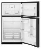 Amana - 33 in. Wide 21.3 cu. ft. Top-Freezer Refrigerator With Dual Crisper Drawers - Black - Alternate Views