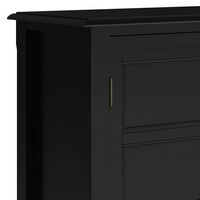 Simpli Home - Burlington Low Storage Cabinet - Black - Alternate Views