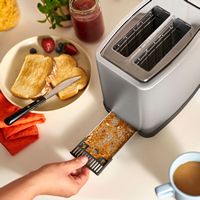 bella PRO - 2-Slice Toaster with Extra Wide Slots - Stainless Steel - Alternate Views