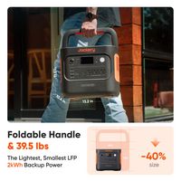 Jackery - Explorer 2000 v2 Portable Power Station + 200W Solar Panel (Ships in multiple packages)... - Alternate Views