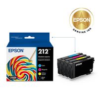 Epson - 212 Claria Ink Standard Capacity Black & Color Cartridge Combo Pack (T212120-BCS) - Black... - Alternate Views