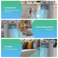 Costway 6000 BTU Portable Air Conditioner Cools up to 350 sq.ft w/ Remote Control 3-in-1 Air Cool... - Alternate Views