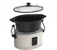 bella PRO - 7-qt. Programmable Slow Cooker with Searing Function - Oatmilk - Alternate Views