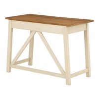 OSP Home Furnishings - Milford Rustic Writing Desk - Antique White - Alternate Views