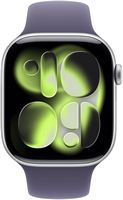 Apple Watch Series 11 (GPS+Cellular) 46mm Aluminum Case with Purple Fog Sport Band - M/L - Silver... - Alternate Views
