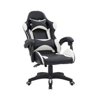 CorLiving - Ravagers Gaming Chair - Black and White - Alternate Views