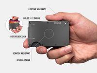 The Ridge Wallet - Aluminum: Cash Strap - Basecamp Orange - Alternate Views