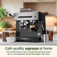 Cuisinart - Espresso Bar Grind & Brew Espresso Machine - Black - Alternate Views