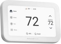 Honeywell Home - X8S Smart Thermostat with Video Doorbell Compatibility, and IAQ Control - White - Alternate Views