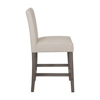 CorLiving - Laura Fabric Counter Height Barstool - Beige - Alternate Views