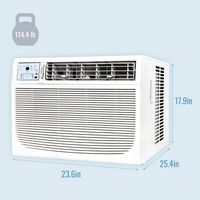 Keystone - 1000 Sq. Ft 18,000 BTU Window Air Conditioner - White - Alternate Views