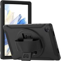 SaharaCase - PROTECTION Hand Strap Series Case for Samsung Galaxy Tab A8 - Black - Alternate Views