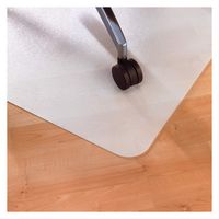 Floortex - Rectangular With Fold Polypropylene Chair Mat for Hard Floors 45 x 53 inches - Translu... - Alternate Views