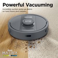Shark - Matrix 2-in-1 Robot Vacuum & Mop with Self-Emptying Bagless 30 Day Capacity Base - Black - Alternate Views