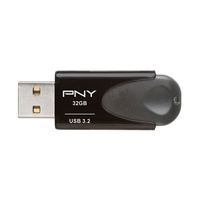 PNY - Elite Turbo Attache 4 32GB USB 3.2 Flash Drive - Black - Alternate Views