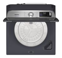 Maytag - 5.3 Cu. Ft. Smart Top Load Impeller Washer with Extra Power - Midnight Steel - Alternate Views