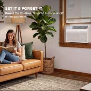 TCL - 700 Sq. Ft. 14,000 BTU Smart Window Air Conditioner - White - Alternate Views