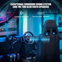 GTPlayer - Racing Simulator Cockpit with Seat and Bluetooth Speakers Sim Racing Cockpit - Camou - Alternate Views