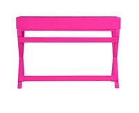 Linon Home Décor - Penrose Two-Drawer Campaign-Style Writing Desk - Raspberry Pink - Alternate Views