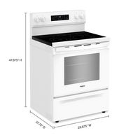 Whirlpool - 5.3 Cu. Ft. Freestanding Electric Convection Range with No Preheat Air Fry and Air Ba... - Alternate Views