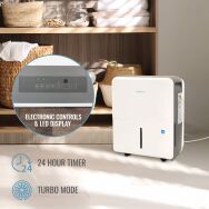 Keystone - 22-pint Dehumidifier - White - Alternate Views