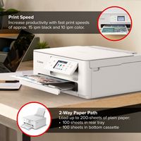 Canon - PIXMA TS7720 Wireless All-In-One Inkjet Printer - White - Alternate Views