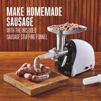 Weston - #5 Electric Meat Grinder & Sausage Stuffer - White - Alternate Views