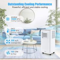 Costway 6500 BTU Portable Air Conditioner Cools up to 350 sq.ft 3-in-1 Freestanding Air Cooler wi... - Alternate Views