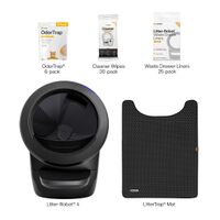 Whisker - Litter-Robot® 4 Smart App-Controlled Self-Cleaning Litter Box Core Accessories Bundle -... - Alternate Views