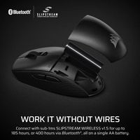 CORSAIR - M55 Wireless Optical Gaming Ambidextrous Mouse with Slipstream Technology - Wireless - ... - Alternate Views