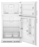 Amana - 33 in. Wide 21.3 cu. ft. Top-Freezer Refrigerator With Dual Crisper Drawers - White - Alternate Views