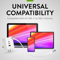 ReTrak - 100W USB-C Wall Charger - White - Alternate Views