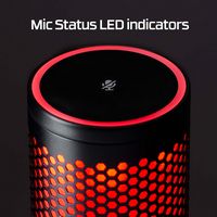 HyperX - QuadCast 2 Wired Multi-Pattern USB Electret Condenser Microphone - Frost/Blue - Alternate Views
