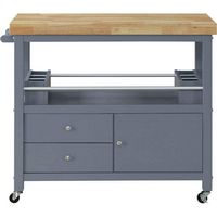 Click Decor - Anson Kitchen Cart - Gray - Alternate Views