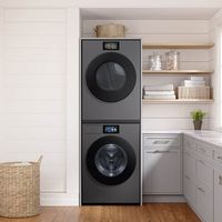 Samsung - Bespoke Stacking and MultiControl™ Combo Kit - Dark Grey - Alternate Views