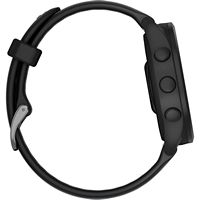 Garmin - Forerunner 165 Music GPS Smartwatch 43 mm Fiber-Reinforced Polymer - Black/Slate Gray - Alternate Views
