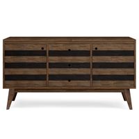 Simpli Home - Clarkson Sideboard Buffet - Rustic Natural Aged Brown - Alternate Views