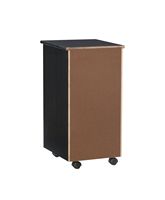 Linon Home Décor - Monte Six-Drawer Rolling Storage Cart - Black - Alternate Views