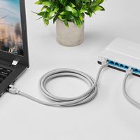 Insignia™ - 8 ft. Cat 6A Ethernet Cable - Gray - Alternate Views