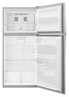 Whirlpool - 18.2 Cu. Ft. Top-Freezer Refrigerator - Monochromatic Stainless Steel - Alternate Views
