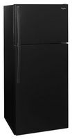 Whirlpool - 14.3 Cu. Ft. Top-Freezer Refrigerator - Black - Alternate Views