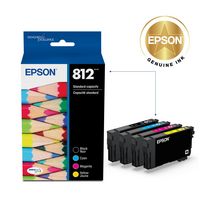 Epson - 812 DURABrite Ultra Ink Standard Capacity Black & Color Cartridge Combo Pack (T812120-BCS) - Alternate Views