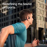 Shokz - OpenRun Pro 2 Wireless Bone Conduction Open-Ear Bluetooth Sports Headphones - Black - Alternate Views