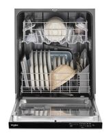 Whirlpool - Quiet Dishwasher with Boost Cycle and Pocket Handle .- Fingerprint Resistant - Stainl... - Alternate Views