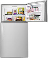 Whirlpool - 21.3 Cu. Ft. Top-Freezer Refrigerator - Monochromatic Stainless Steel - Alternate Views